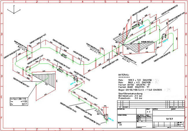 Piping isometric drawings